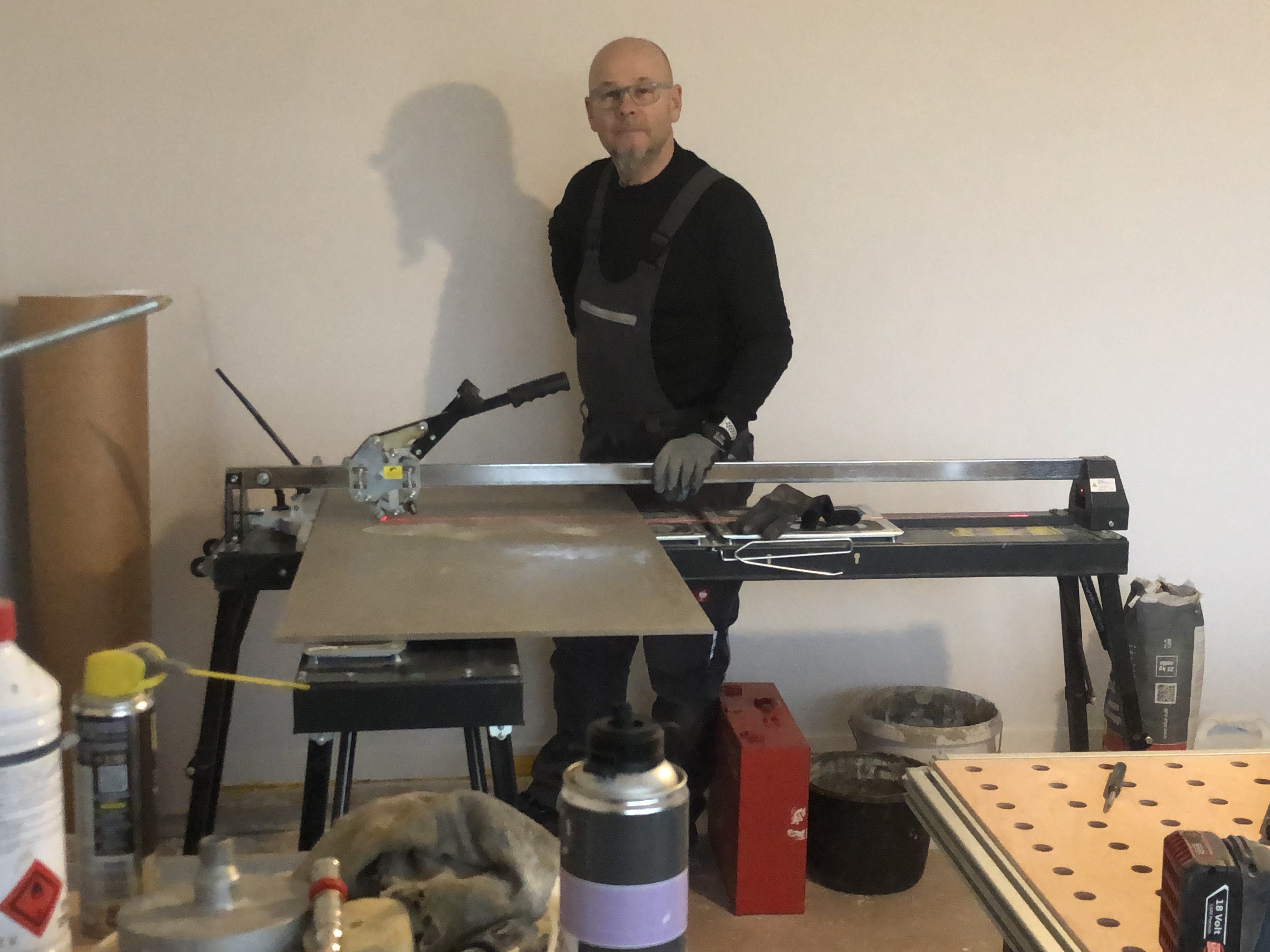 Jürgen Schwegler bei der Arbeit